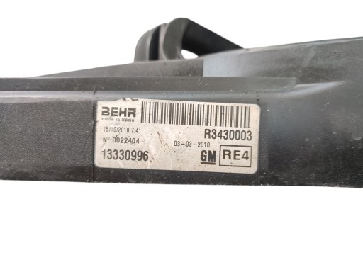 condenser fan radiator fan OPEL MERIVA B 1.4 T 13330996