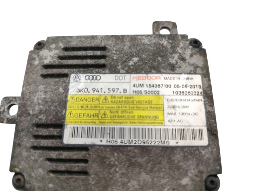 control unit XENON VOLKSWAGEN PASSAT B7 8K0941597B