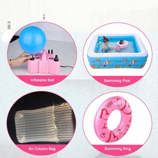 Електричний повітряний насос з подвійним отвором,