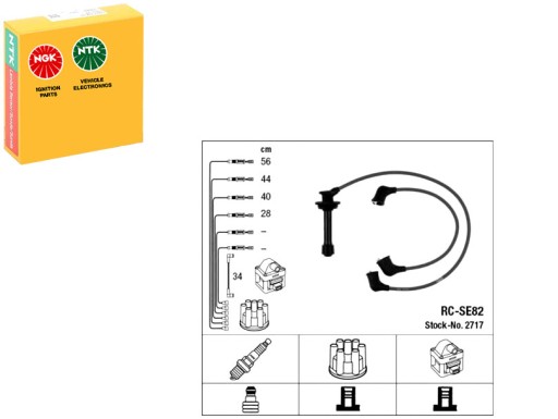NGK2717/RS4 - Кабелі запалювання ngk 3370564b10 3371064b10 30089