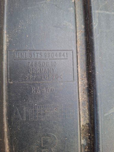 kryt podvozek pravá MINI R60 R61 51759804841