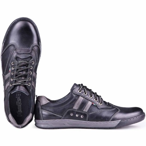 PÓłbuty męskie buty skÓrzane sznurowane czarne 40 10107736317 Obuwie Męskie Męskie CB QKUACB-6
