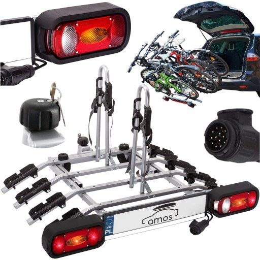 Держатель для багажника, велосипедная платформа для крючка, 4 велосипеда