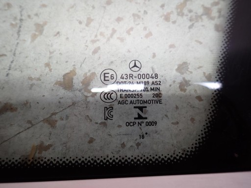 window bodywork right rear part MERCEDES B-KLASA W247 2019