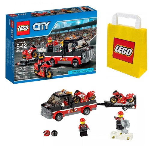 LEGO City 60084 - Transportér motocyklov 5+ Darčeková taška