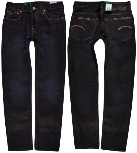 G-STAR spodnie REGULAR blue jeans 3301 STRAIGHT _ W32 L32