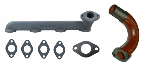 50405030 - ВИПУСКНИЙ КОЛЕКТОР ПОЛЬСЬКИЙ C - 360 + ПРОКЛАДКИ + ЛІКОТЬ