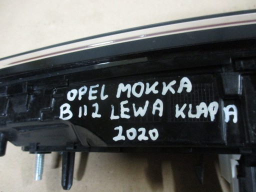 light left rear part rear to the bonnet Opel Mokka B 2 II 9833944480