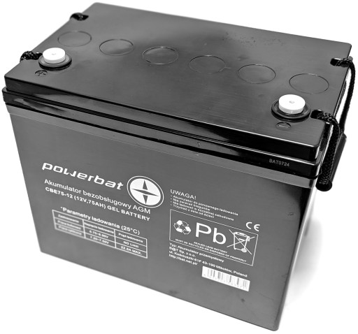 Гелевий акумулятор 12v 75ah гелевий інвалідний візок сонячне джерело аварійного живлення