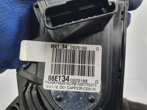 PEDAL potentiometer Gas 9674829180 PEUGEOT 308