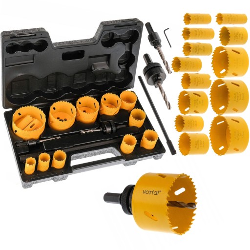 КОЛЬЦЕВІ ПИЛИ ДЛЯ МЕТАЛУ ТА ДЕРЕВА БІМЕТАЛЕВІ 17 КОЛЬЦЕВІ ПИЛИ