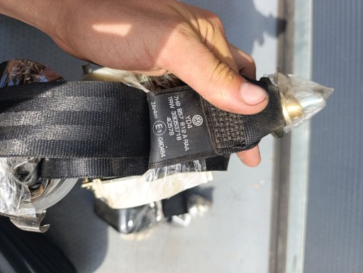 VW T5 T5 LIFT T6 tension belt safety tension belts DRUGI RZAD CARAVELLE 7H9857812A