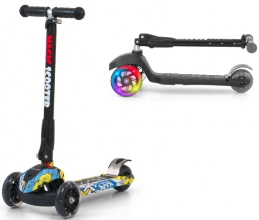 Триколісний скутер Milly Mally 2030 чорний