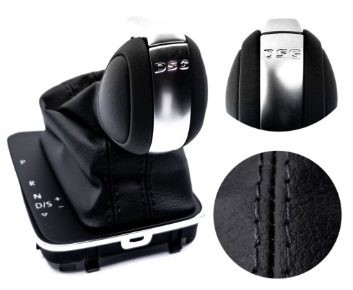 ACWOG013C 2014-2019 - Сильфон ручка VW Golf 7 MK7 2014 DSG чорний сріблястий