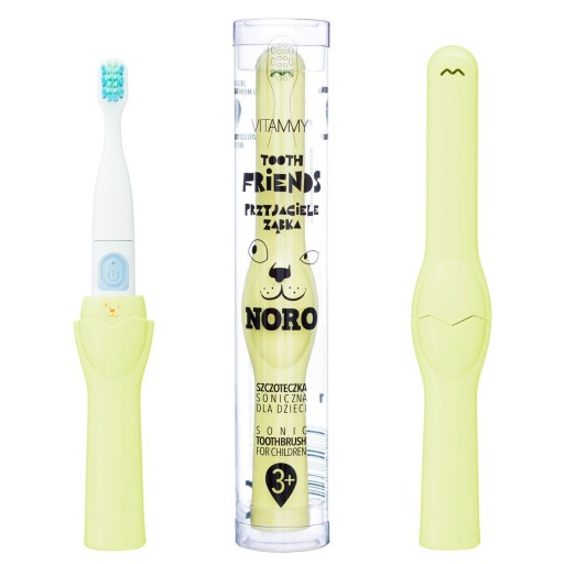 VITAMMY TOOTH FRIENDS YELLOW NORO Звукова зубна щітка дитяча 3+