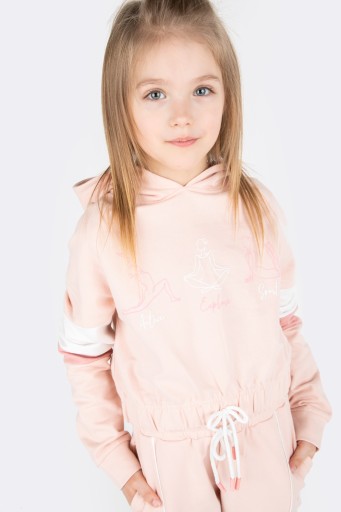 Дитячий світшот Lemon Explore розмір 146 з довгим рукавом рожевий