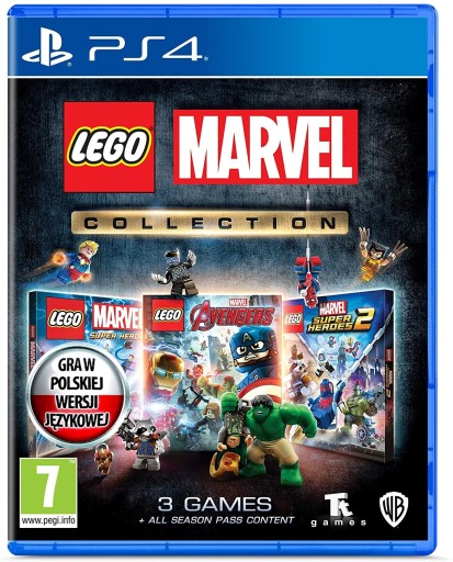 3 GRY PS4 LEGO MARVEL SUPER HEROES 1 2 AVENGERS PL