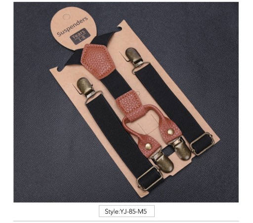 Шлейка Elegant LUX для хлопчика 1-8 років, ЧОРНАЯ