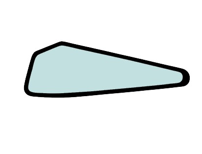 СТЕКЛО НИЖНЕЙ ДВЕРИ CAT 320B 1329450