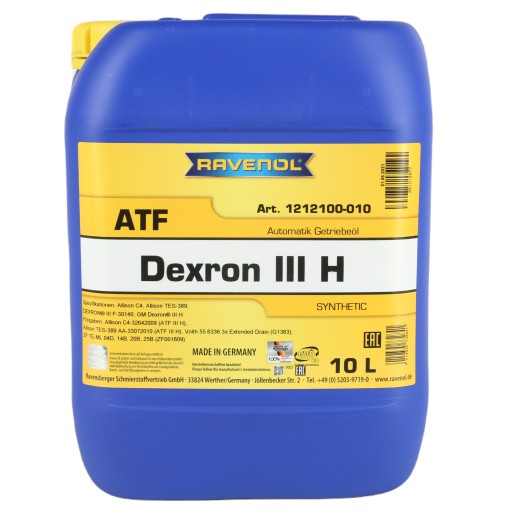 Ravenol atf dexron iii h 10л