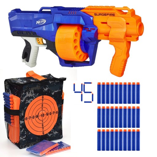 NERF ELITE +DODATKI I TORBA CEL 9236614235 - Allegro.pl