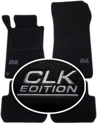 Mercedes CLK W209 классические коврики + вышивка CH2