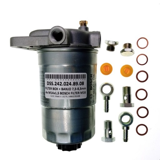 FCP242024F106/75 - ОСНОВА З ФІЛЬТРОМ BOSCH + ВУШКИ ДЛЯ ШЛАНГУ 7,5-8,5 мм