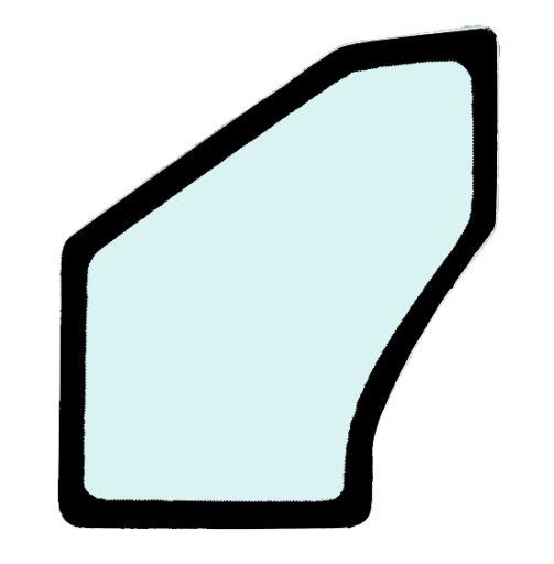 RC411-46540 - Стекло двери нижняя трафаретная печать KUBOTA U20-3 RC41146540