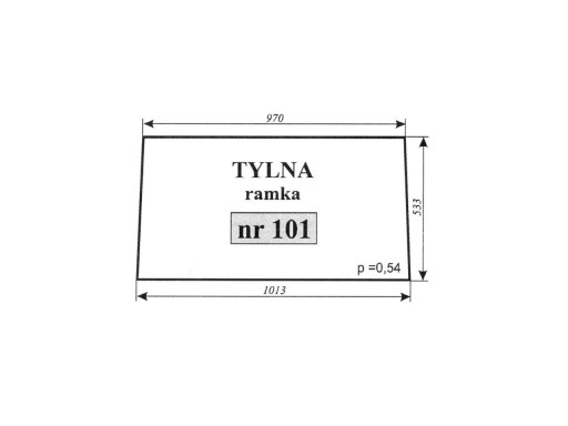 ЗАДНЄ СКЛО C - 360 LUBSKO 101