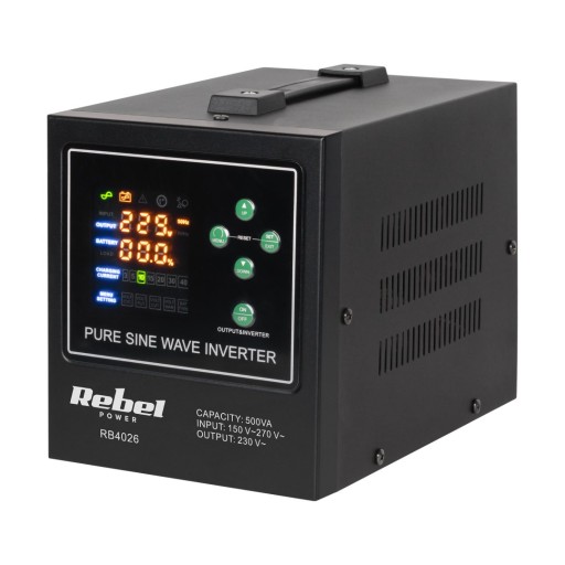 Аварийный источник питания rebel power-500-lfp4 12v 230v 500va/300w inverter