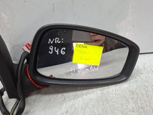 mirror right 5 vertical FIAT STILO 5D 2001
