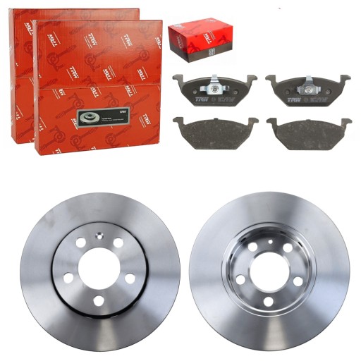 DF2803 - TRW ДИСКИ + КОЛОДКИ ПЕРЕДНІ VW FOX 2005-11 GOLF IV