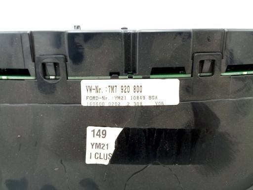 Seat Alhambra and lift FL dials dials predkosciomierz 7M7920800