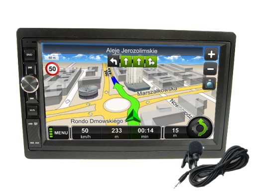 GPS НАВИГАЦИЯ РАДИО 2DIN + MIC SKODA OCTAVIA SUPERB