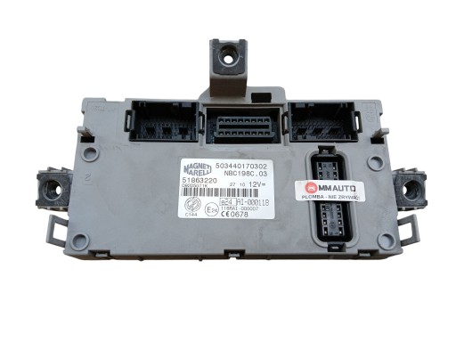 module control unit compartment BSI FIAT BRAVO II 51863220