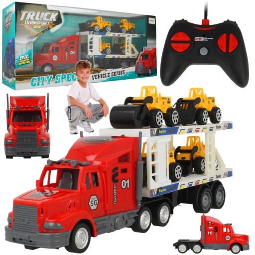 Вантажівка велика, евакуатор, 4 будівельні машини, стоянка