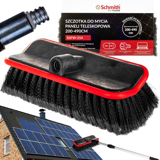 ЩІТКА ДЛЯ МИТТЯ ПАНЕЛІ SCHMITH ТЕЛЕСКОПІЧНА 4,9 М