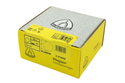 KLINGSPOR 125mm GR24 50pcs велкро абразивний диск