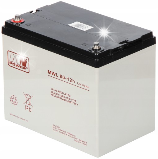 Батарея mw потужність 12v 80ah mwl 80-12год