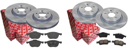 ДИСКИ КОЛОДКИ FEBI ПЕРЕДНЯ ЗАДНЯ ДЛЯ FORD FOCUS MK2 300