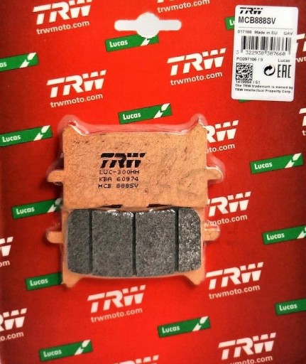 7870136 - ГАЛЬМІВНІ КОЛОДКИ ПЕРЕДНІ HONDA CBR 650 RA ABS