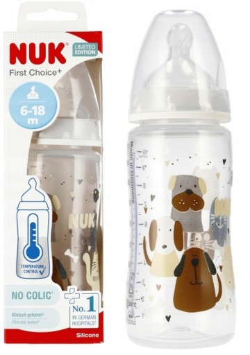 ПЛЯШКА NUK 300 МЛ 6-18М FIRST CHOICE CAT\u0026DOG