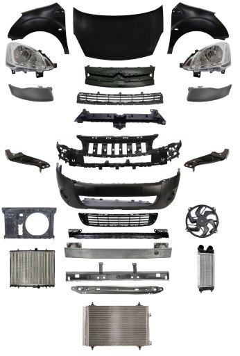 7104HG - BERLINGO 08-12 КРИЛО ЛАМПА БАМПЕР РЕМІНЬ КАПОТ