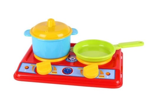 Плита з горщиком і сковородою