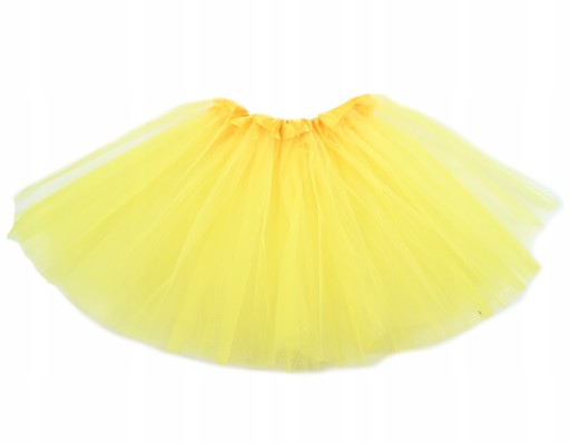 КЛАСИЧНА ЖОВТА СПІДНИЦЯ-ПАЧКА З ТЮЛЮ