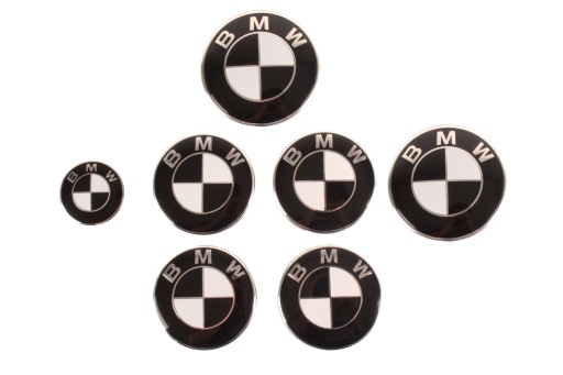 B996357 - Емблеми Чорний Чорний / білий BMW F10 KPL