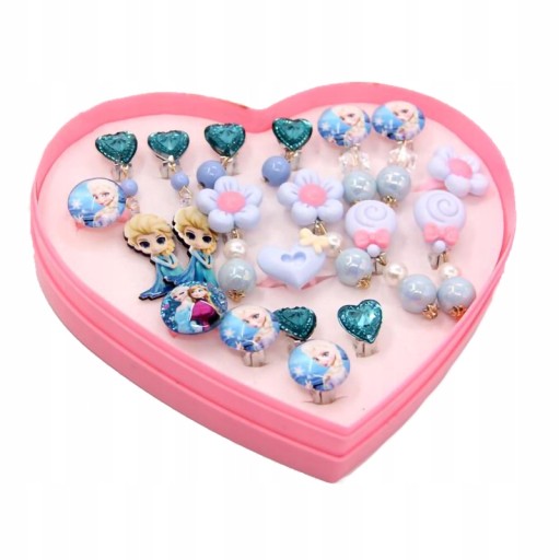 Набір з 7 пар дитячих вушних кліпс 4 кільця