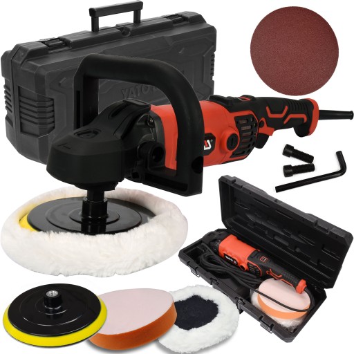 ПОЛИРОВЩИК ШЛИФОВАЛЬНЫЙ СТАНОК 2В1 1300 ВТ РЕГУЛИРОВКА + АКСЕССУАРЫ