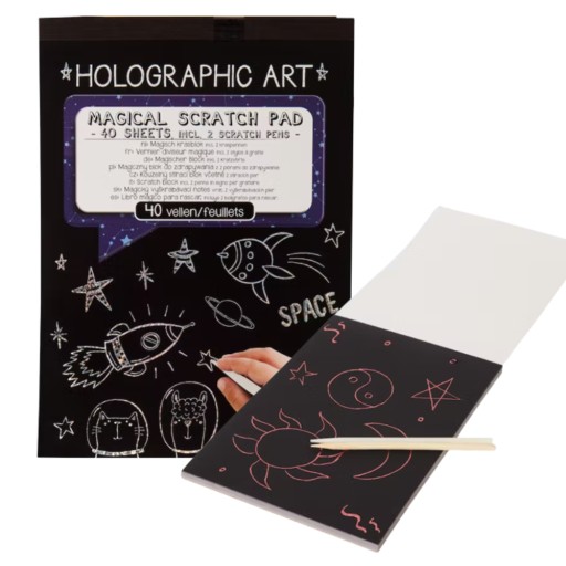 Магічний скретч-блок. Голографічний скретч-блок А5