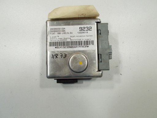 FIAT PUNTO II 2 control unit of the control 26099232 03A 26099233 03A 12229019